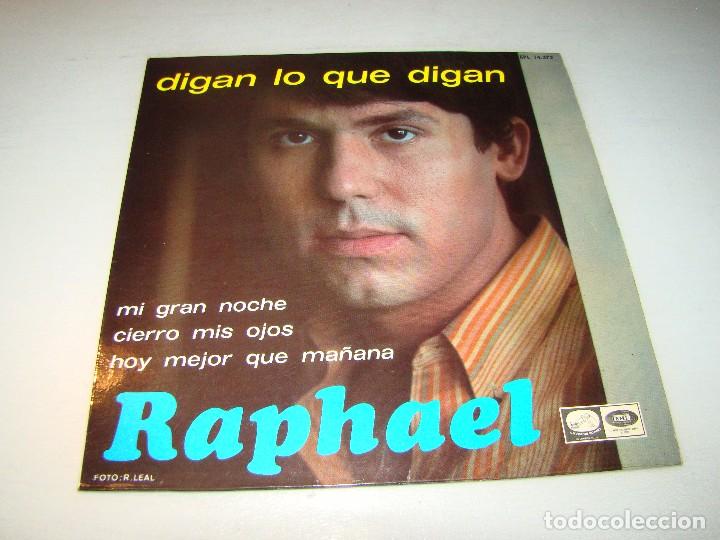 Discos de vinilo: RAPHAEL - DIGAN LO QUE DIGAN - Foto 1