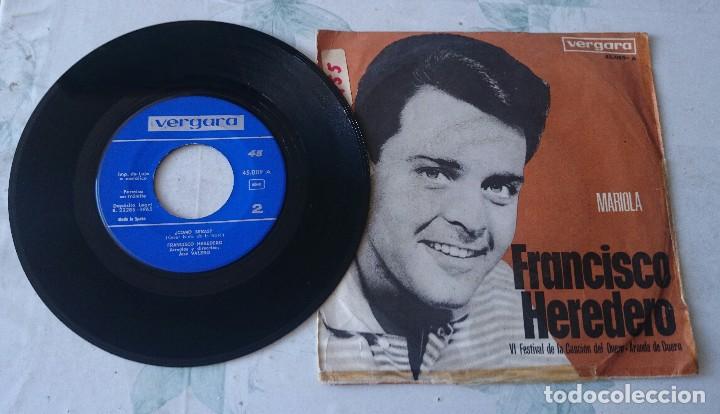 Discos de vinilo: FRANCISCO HEREDERO: &iquest;COMO SER&Aacute;?  / Mariola  (VERGARA 1965) - Foto 2