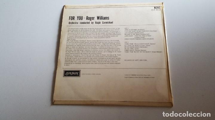 Discos de vinilo: Roger Williams  &lrm;&ndash; For You - Foto 2