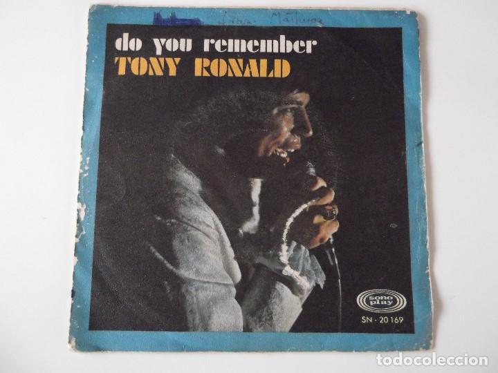 Discos de vinilo: TONY RONALD - Do you remember - Foto 1