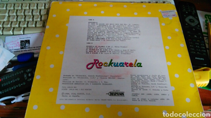 Discos de vinilo: Acuerela lp rockuarela.1984 - Foto 2