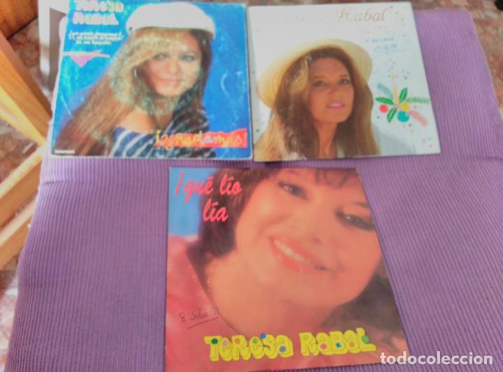 Discos de vinilo: TERESA RABAL 3 SINGLES - Foto 1