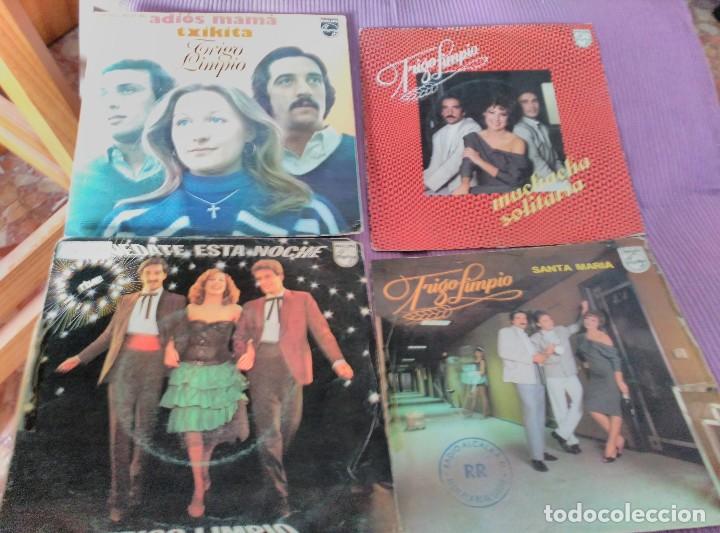 Discos de vinilo: TRIGO LIMPIO 4 SINGLES - Foto 1