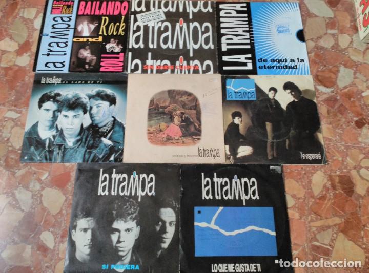 Discos de vinilo: LA TRAMPA LOTE 8 SINGLES - Foto 1