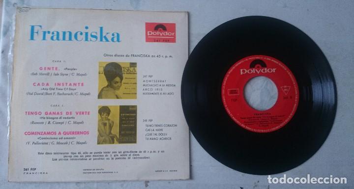 Discos de vinilo: FRANCISKA: PEOPLE + 3 (POLYDOR  1965) - Foto 2
