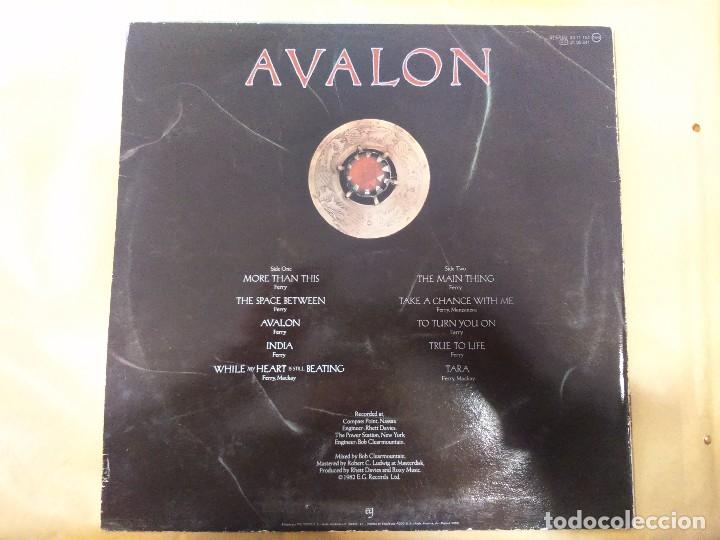Discos de vinilo: 14. DISCO VINILO LP, ROXY MUSIC, AVALON - Foto 2
