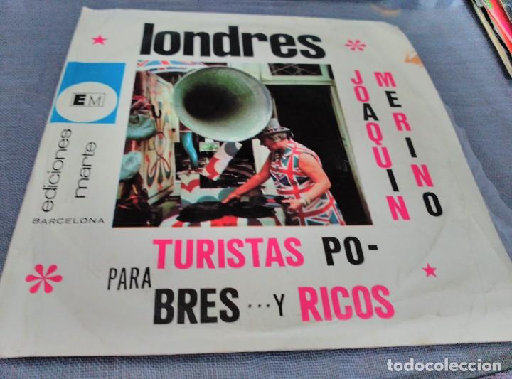 Vinyl-Schallplatten: JOAQUIN MERINO*LONDRES*PARA POBRES / PARA RICOS*45 EDICIONES MARTE 1971