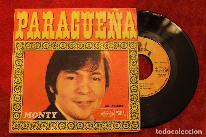 Disques de vinyle: 7&rdquo; MONTY - Parague&ntilde;a - BARCLAY SN-20.234 - SINGLE - SPAIN (EX-/EX+)
