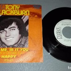 Discos de vinilo: 1018- TONY BLACKBURN- HAPPY - DISCO/VINILO 7 - PORTADA VG ++ / DISCO VG ++. Lote 62628212