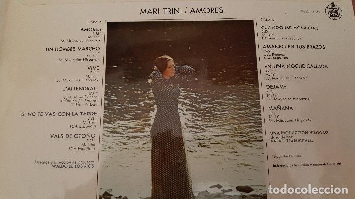 Discos de vinilo: MARI TRINI. AMORES. 1970 - Foto 3