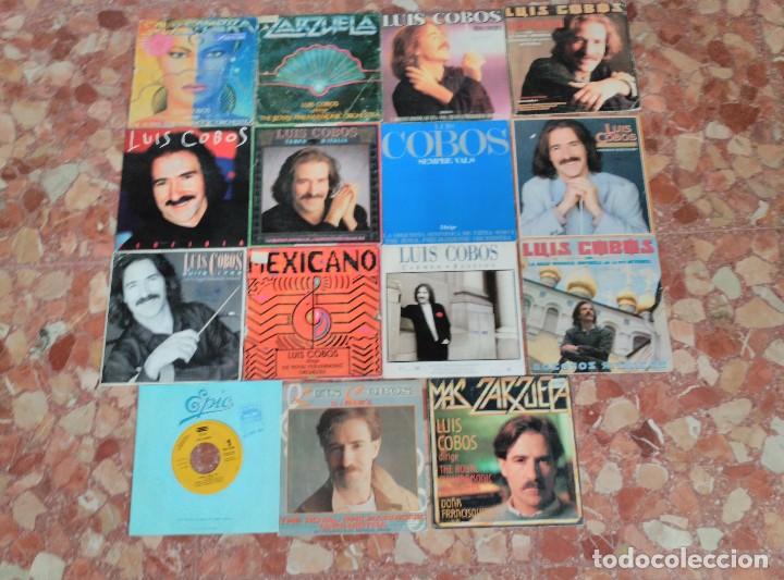 Discos de vinilo: LUIS COBOS LOTE 15 SINGLES - Foto 1