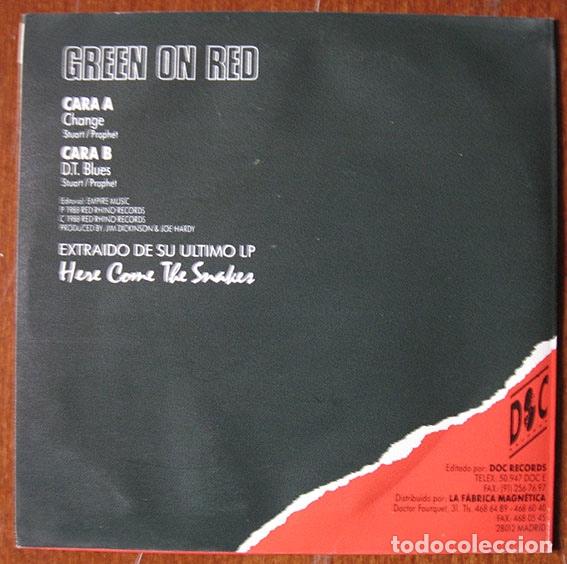 Discos de vinilo: GREEN ON RED - CHANGE - DOC RECORDS - CBS, 1988 - - Foto 2