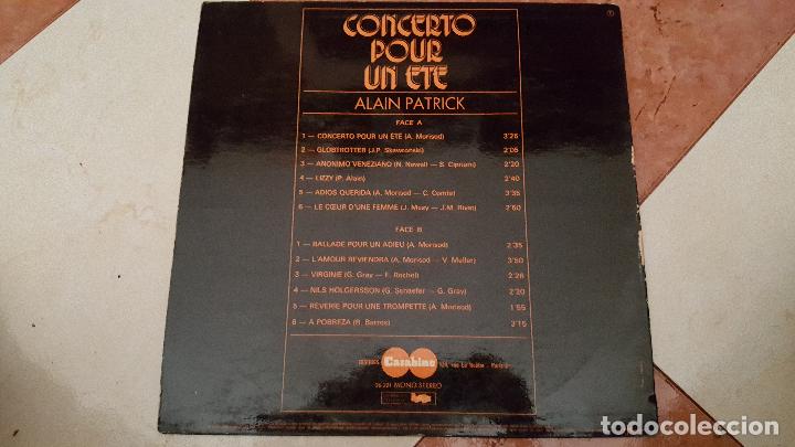 Discos de vinilo: CONCERTO POUR UN ETE . ALAIN PATRICK 1971 - Foto 2