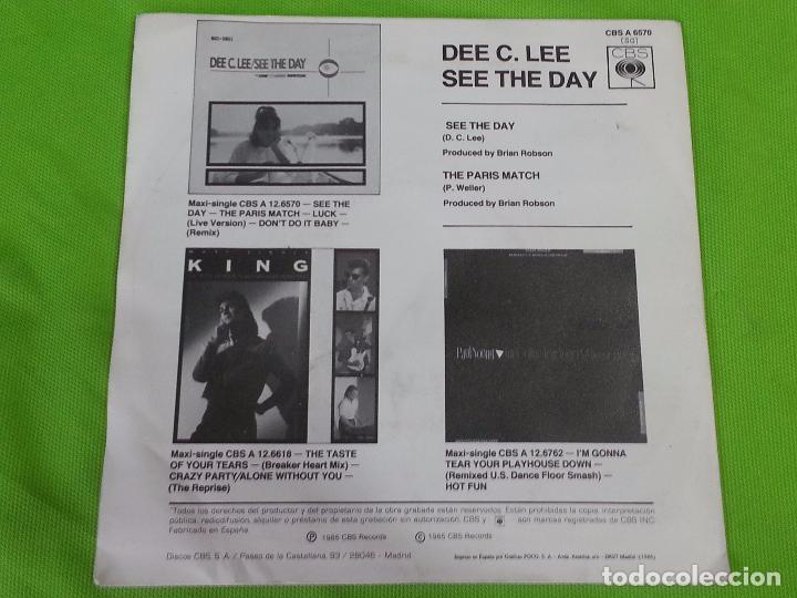 Discos de vinilo: DISCO SINGLE VINILO - DEE C. LEE - SEE THE DAY - CBS - 1985 - Foto 3