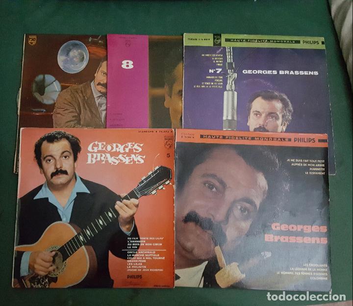 Discos de vinilo: LOTE 5 VINILOS DE GEORGES BRASSENS - Foto 1