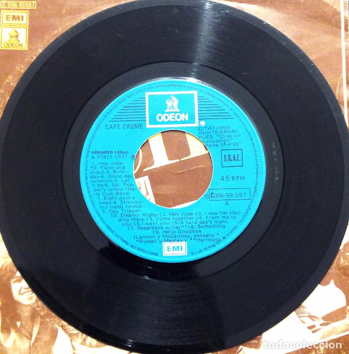Discos de vinilo: SINGLE CAF&Eacute; CR&Eacute;ME  - UNLIMITED CITATIONS - EMI 1977. - Foto 3
