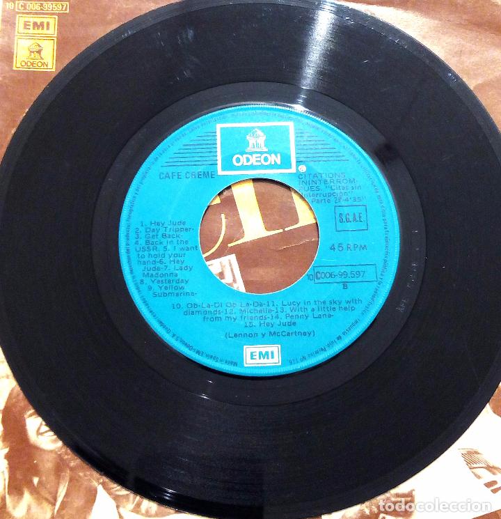 Discos de vinilo: SINGLE CAF&Eacute; CR&Eacute;ME  - UNLIMITED CITATIONS - EMI 1977. - Foto 4