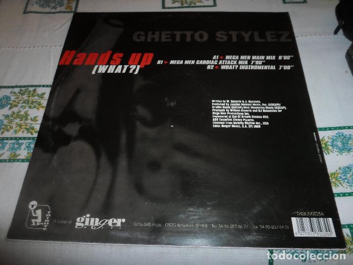 Discos de vinilo: GHETTO STYLEZ HANDS UP - Foto 3