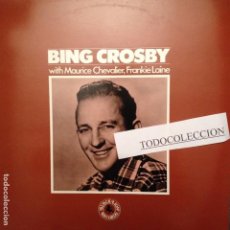 Discos de vinilo: BING CROSBY WITH MAURICE CHEVALIER, FRANKIE LAINE -BLACK LION RECORDS- ED. UK PHONOCO 1983