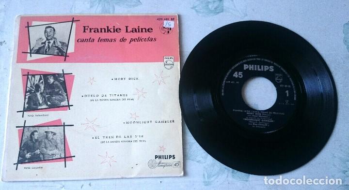 Discos de vinilo: FRANKIE LAINE: MOBY DICK + 3 (PHILIPS 1958) - Foto 1