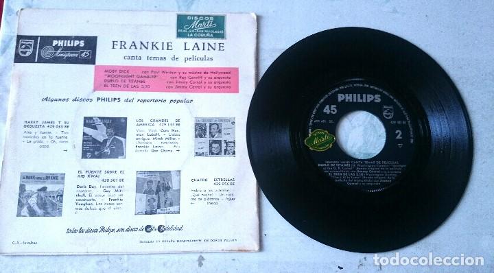 Discos de vinilo: FRANKIE LAINE: MOBY DICK + 3 (PHILIPS 1958) - Foto 2