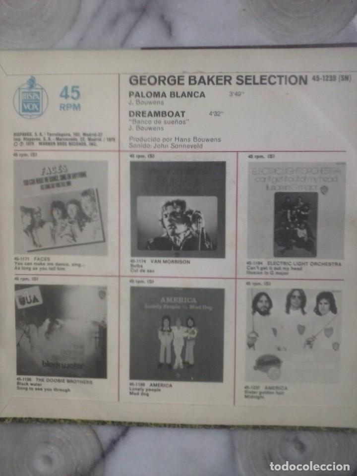 Discos de vinilo: GEORGE BAKER SELECTION - PALOMA BLANCA . - Foto 2