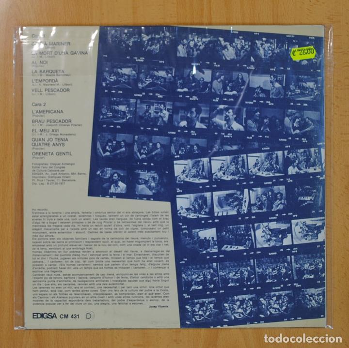 Discos de vinilo: COLLA JACOMET - CAN&Ccedil;O MARINERA - LP - Foto 2
