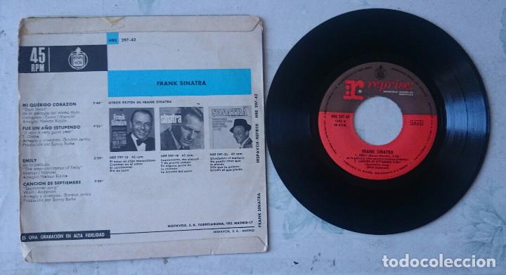 Discos de vinilo: FRANK SINATRA: MI QUERIDO CORAZON + 3 (HISPAVOX REPRISE 1966) - Foto 2