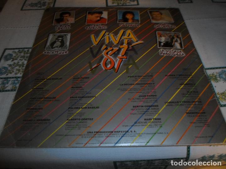 Discos de vinilo: VIVA 87 DOBLE LP PORTADA ABIERTA - Foto 3