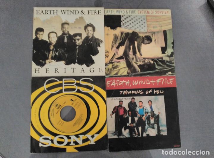 Discos de vinilo: EARTH WIND & FIRE 4 SINGLES - Foto 1