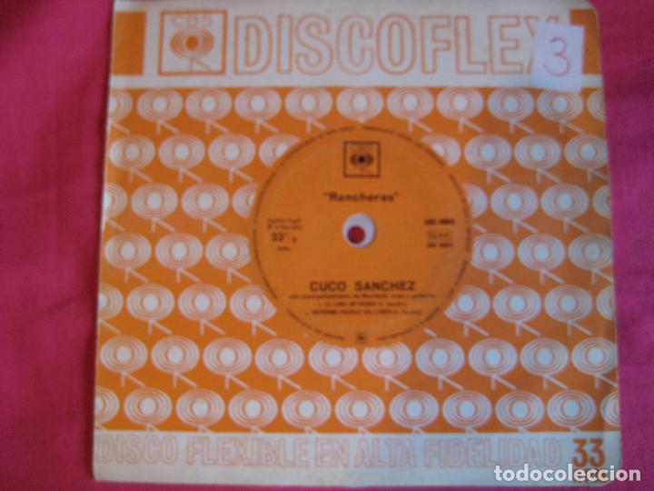 Disques de vinyle: CUCO SANCHEZ DISCOFLEX CBS 1963 la cama de piedra/ gritenme piedras del campo