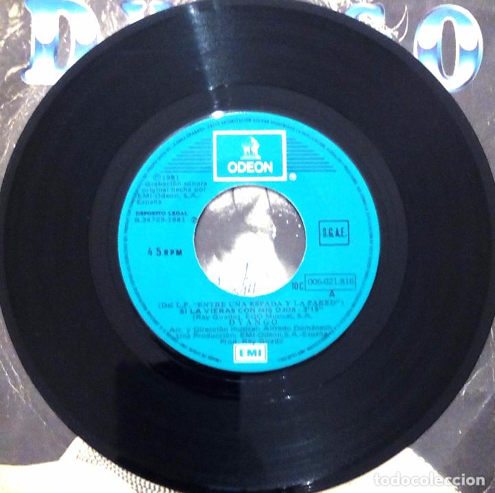 Discos de vinilo: SINGLE DYANGO - SI LA VIERAS CON MIS OJOS - EMI.ODEON 1981. - Foto 3