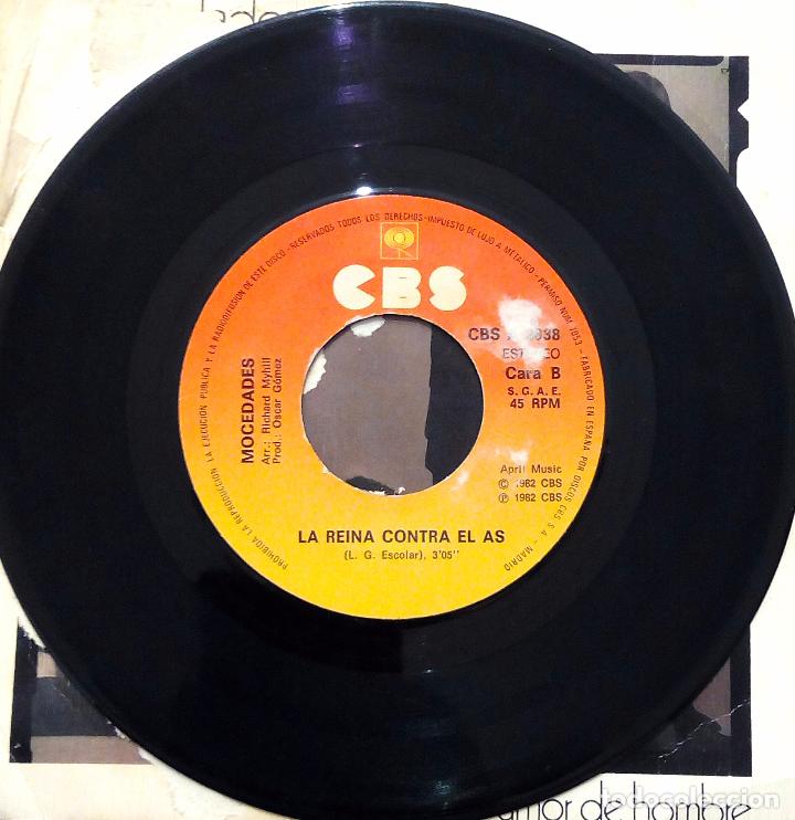 Discos de vinilo: SINGLE MOCEDADES - AMOR DE HOMBRE - CBS 1982. - Foto 4