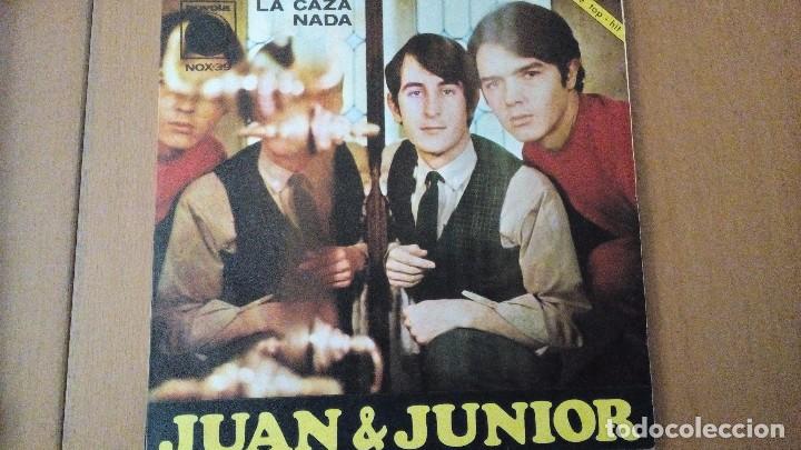 Discos de vinilo: JUAN Y JUNIOR LA CAZA NADA SINGLE - Foto 1