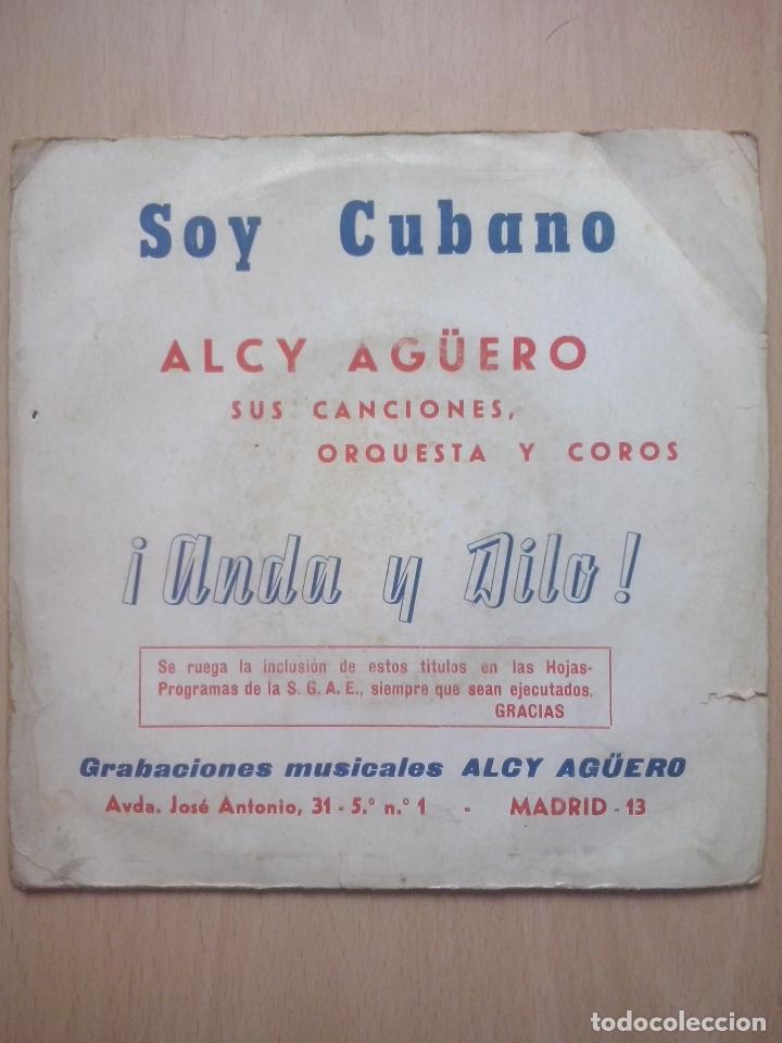 Disques de vinyle: alcy aguero- anda y dilo/ soy cubano- single luyton 1974 promocional