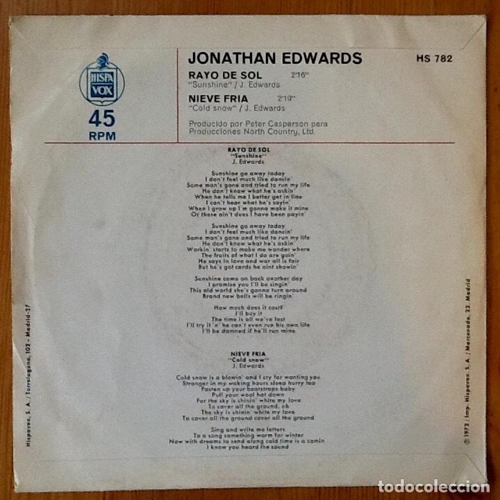 Discos de vinilo: JONATHAN EDWARDS : SUNSHINE [A&M - ESP 1972] 7 - Foto 2