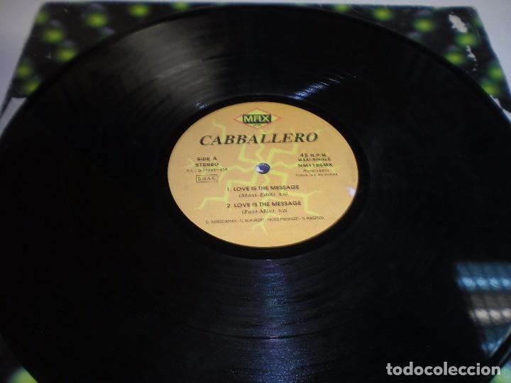 Discos de vinilo: CABBALLERO. LOVE IS THE MESSAGE - Foto 3