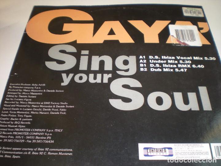 Discos de vinilo: GAYA. SING YOUR SOUL - Foto 2