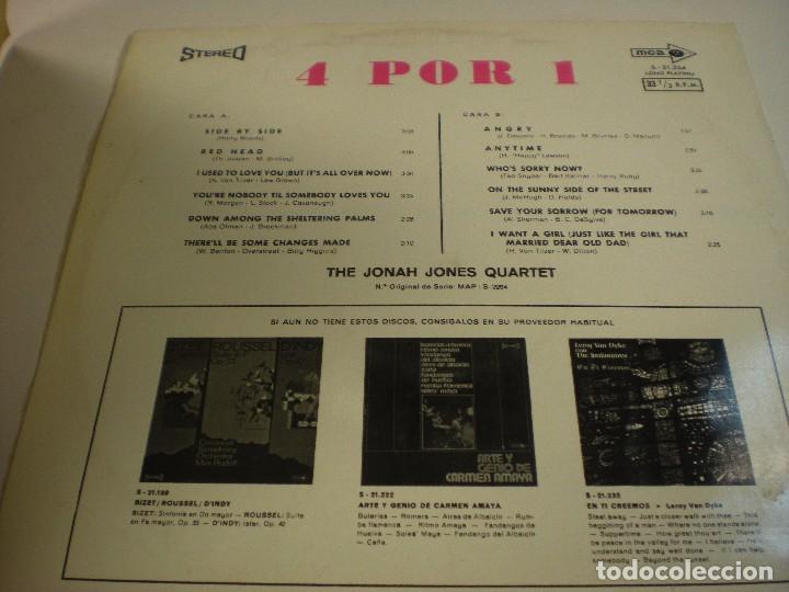 Discos de vinilo: THE JONAH JONES QUARTET. 4X1 - Foto 2