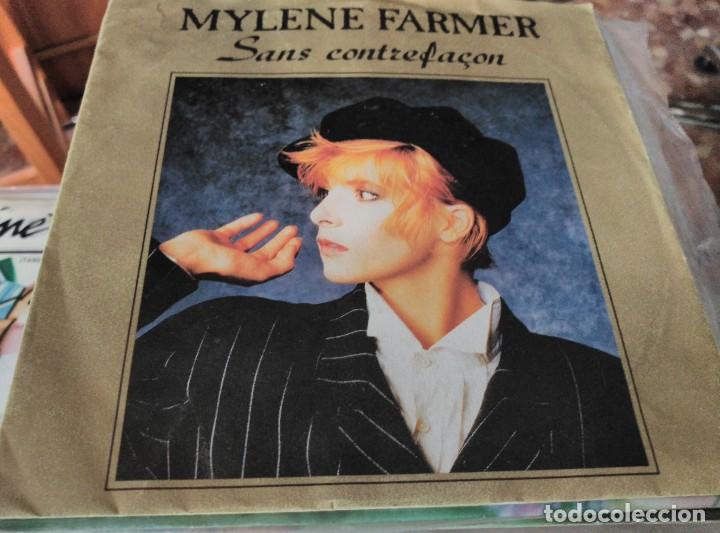 Discos de vinilo: MYLENE FARMER - SANS CONTREFACON / LA RONDE TRISTE - Foto 1