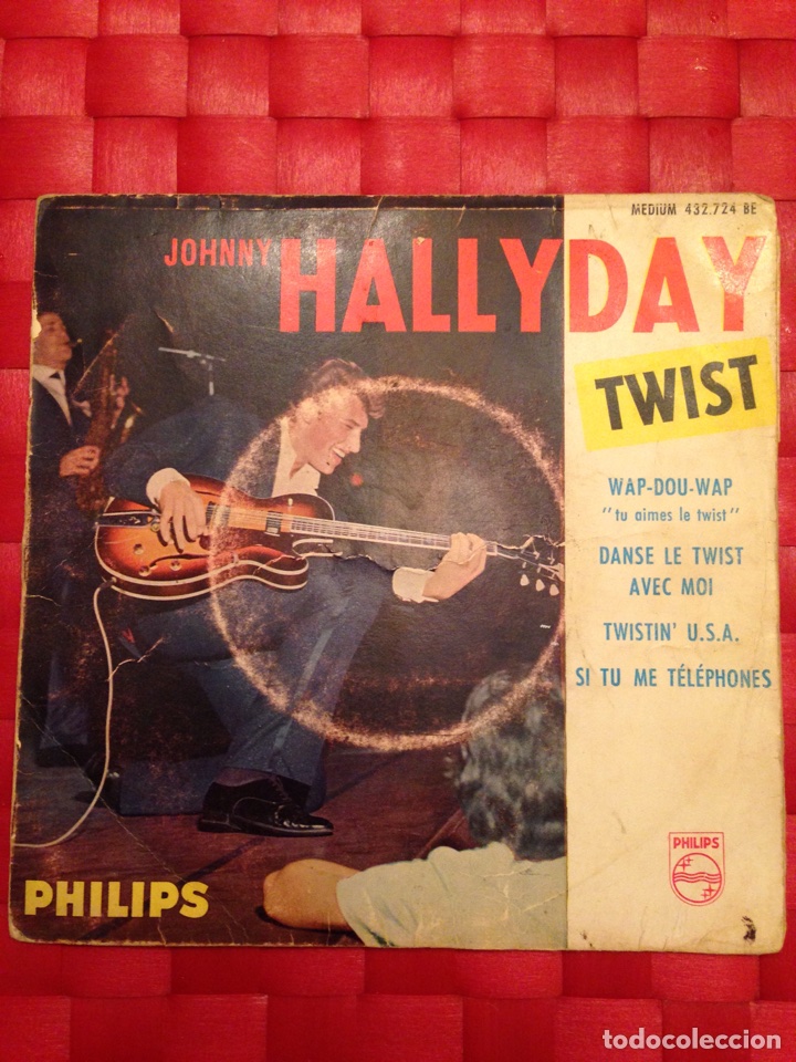 Discos de vinilo: Single JOHNNY HALLYDAY &rdquo; TWIST&rdquo; - Foto 1