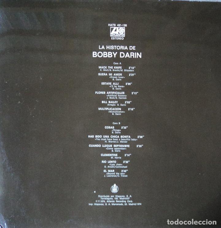Discos de vinilo: Bobby Darin - La historia de... - Edici&oacute;n de 1974 de Espa&ntilde;a - Foto 2
