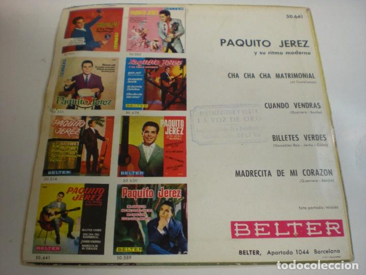 Discos de vinilo: PAQUITO JEREZ Y SU RITMO MODERNO - Foto 2