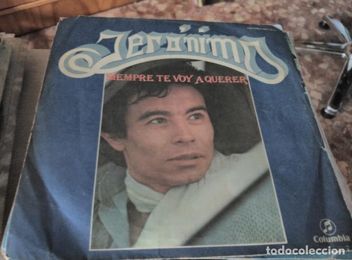 Discos de vinilo: JERONIMO / SIEMPRE TE VOY A QUERER / SOLAMENTE UN SALUDO SINGLES - Foto 1