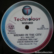 Discos de vinilo: WIZARD - WIZARD IN THE CITY . MAXI SINGLE . 1991 TECHNOLOGY ITALIA. Lote 33257210