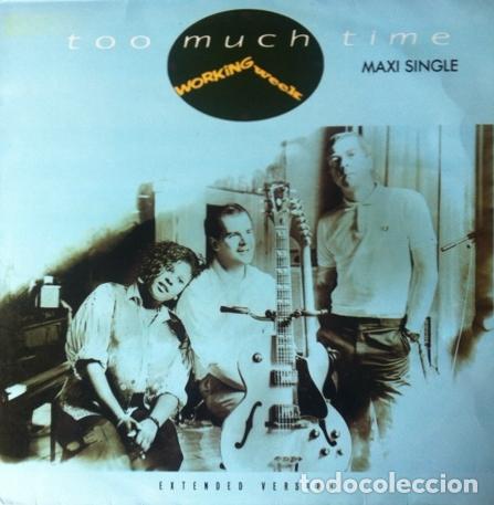 Discos de vinilo: Working Week - Too Much Time / Soul Train . MAXI SINGLE . 1986 VIRGIN - Foto 1