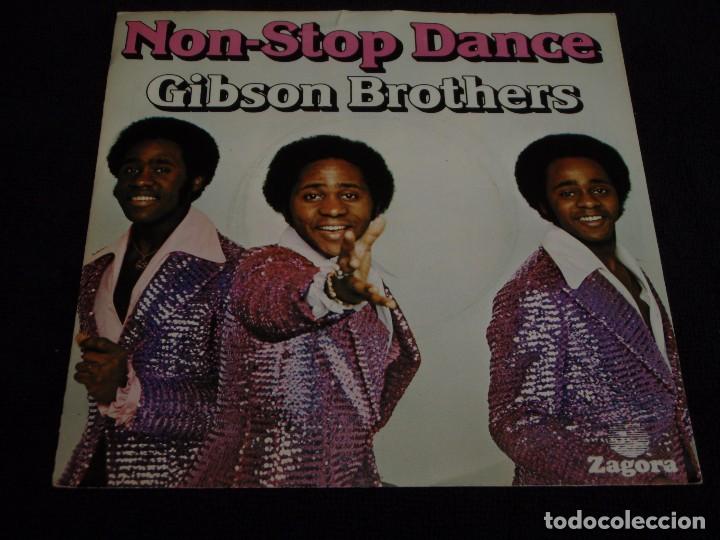 Discos de vinilo: GIBSON BOTHERS  ( NON-STOP DANCE - NEVER SAID GOOD-BYE )   1977-SWEDEN  SINGLE45