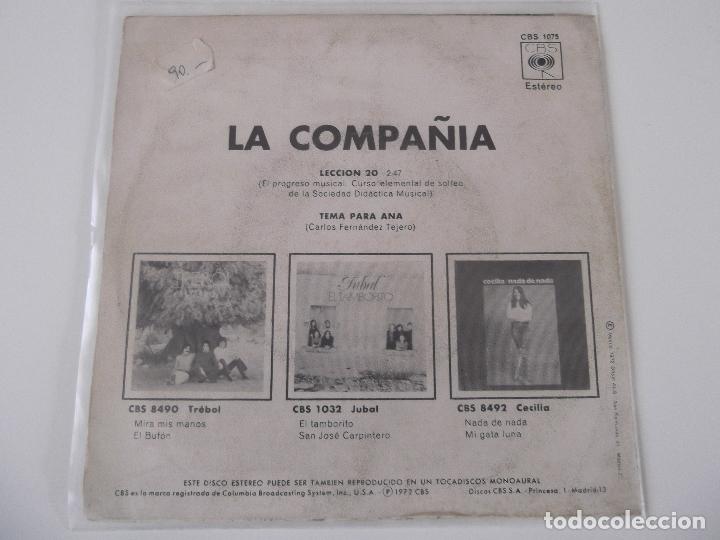 Discos de vinilo: LA COMPA&Ntilde;IA - LECCION 20 - Foto 2
