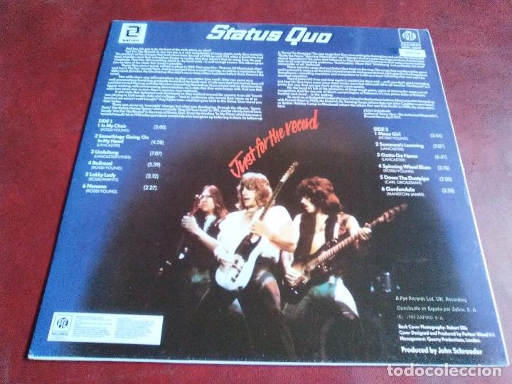 Discos de vinilo: STATUS QUO JUST - Foto 2