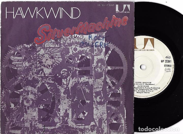 Discos de vinilo: HAWKWIND: SILVER MACHINE / SEVEN BY SEVEN - Foto 1